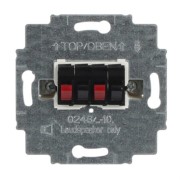 Lautsprecher-Anschlussdose 2fach, schwarz 0248/05-101 