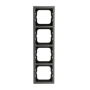 Rahmen 4-fach pur edelstahl 1724-866K 