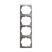 Rahmen 4-fach platin, senkr.,alpha 1734 KA-20 