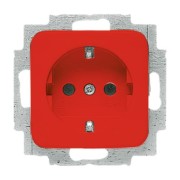 SCHUKO Steckdosen-Einsatz rot 20 EUC-217-101 