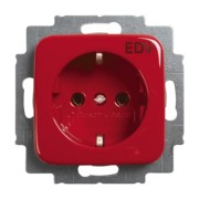 SCHUKO Steckdosen-Einsatz rot RAL3020 20 EUC/DV-217-101 