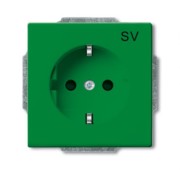 SCHUKO Steckdosen-Einsatz grün RAL6032 20 EUCB-13-82-102 