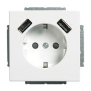 SCHUKO-2x USB Steckdose 20 EUCB2USB-84 