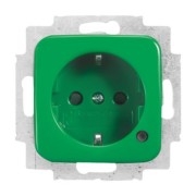 Schuko-Steckdoseneinsatz grün RAL 6032 20 EUCBL-13-212-101 