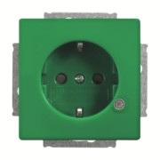 Schuko-Steckdoseneinsatz grün RAL 6032 20 EUCBL-13-84-101 