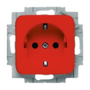 SCHUKO Steckdosen-Einsatz rot RAL3020 20 EUCKS-217-101 