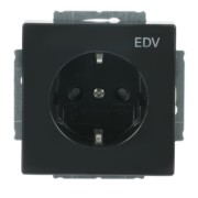 Schuko-Steckdose anth mit Aufdruck EDV 20 EUCKS/DV-81 