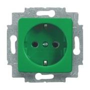 SCHUKO Steckdosen-Einsatz grün RAL6032 20 EUCQ-13-212-101 