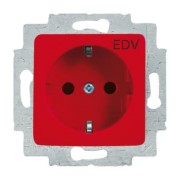 SCHUKO Steckdosen-Einsatz rot RAL3020 20 EUCQ/DV-217-101 