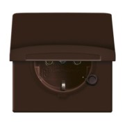 Schuko-Steckdoseneinsatz IP44 braun 20 EUGK-31-101 