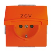 Schuko-Steckdoseneinsatz IP44 orange 20 EUGKB-14-101 
