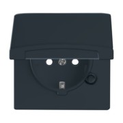 Schuko-Steckdoseneinsatz IP44 anthrazit 20 EUGKB-35-101 