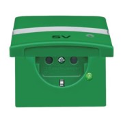SCHUKO Steckdosen-Einsatz grün RAL6032 20 EUGKBLN-13-102 