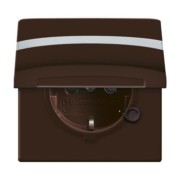 Schuko-Steckdoseneinsatz IP44 braun 20 EUGKBN-31-101 