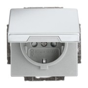 SCHUKO Steckdosen-Einsatz edelstahl 20 EUKB-866 