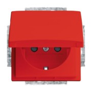 SCHUKO Steckdosen-Einsatz rot 20 EUKB-917 