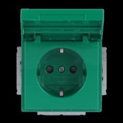 SCHUKO Steckdosen-Einsatz grün RAL6032 20 EUKNB-13-82 