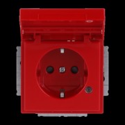 SCHUKO Steckdosen-Einsatz rot RAL3020 20 EUKNBL-12-82 