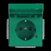 SCHUKO Steckdosen-Einsatz grün RAL6032 20 EUKNBL-13-82 