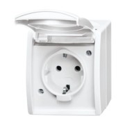 Schuko-Steckdose mit Klappdeckel 20 EW-54 