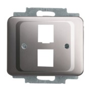 Zentralscheibe pla für 2 Modular Jack 2561-02-20 