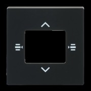 Zentralscheibe sw/matt 7-fach KNX 6108/61-885 