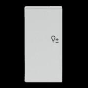 Wippe 2-f li Symbol Dimmer alusilber 6234-21-83 