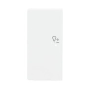 Wippe 2-f li Symbol Dimmer studioweiß 6234-21-84 