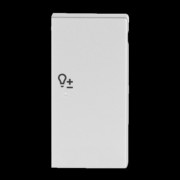 Wippe 2-f re Symbol Dimmer alusilber 6234-22-83 