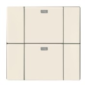 Bedienelement 2-fach savanne/elfenbeinws 6732-82 