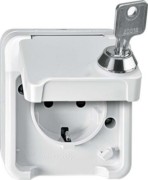 SCHUKO-Steckdose lichtgrau MEG2417-8029 