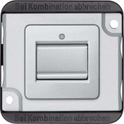 Aus/Wechsel-Kontr.schalter 1-polig, mattsilber MEG3106-7060 