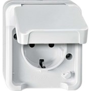 SCHUKO-Steckdose lichtgrau MEG2400-8029 