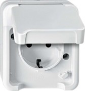 SCHUKO-Steckdose lichtgrau MEG2300-8029 