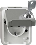 SCHUKO-Steckdose lichtgrau MEG2423-8029 