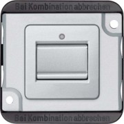 Aus/Wechselschalt-Einsatz 1-polig, mattsilber MEG3116-7060 