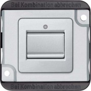 Wechseltaster-Einsatz 1-polig, mattsilber MEG3156-7060 
