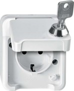 SCHUKO-Steckdose lichtgrau MEG2422-8029 