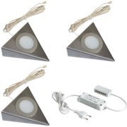 3er-Set LED-UB-Leuchte 2-LEDww eds+Trafo15W 61055931102 
