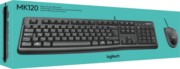 Logitech Tastatur/Maus Set USB,1000dpi MK120 sw 