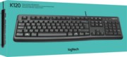 Logitech Tastatur USB K120 sw 