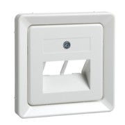 Zentralplatte UAE 2xRJ45 reinweiß 503664 