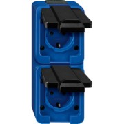 SCHUKO-Steckdose 2f.bl senkrecht schlagfest 229286 