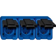 SCHUKO-Steckdose 3f.bl schlagfest 229375 