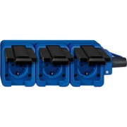SCHUKO-Steckdose 3f.bl mobil 16A AC 250V 229393 