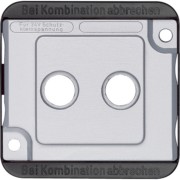Zentralplatte mat/si für Antennendose 294660 