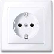 SCHUKO-Steckdose aws/gl volle Abdeckplatte MEG2300-1425 