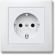 SCHUKO-Steckdose pws volle Abdeckplatte MEG2300-1519 