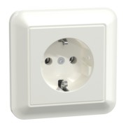 SCHUKO-Steckdose pws/gl volle Abdeckplatte MEG2301-1219 