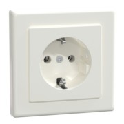 SCHUKO-Steckdose pws/gl volle Abdeckplatte MEG2301-1419 